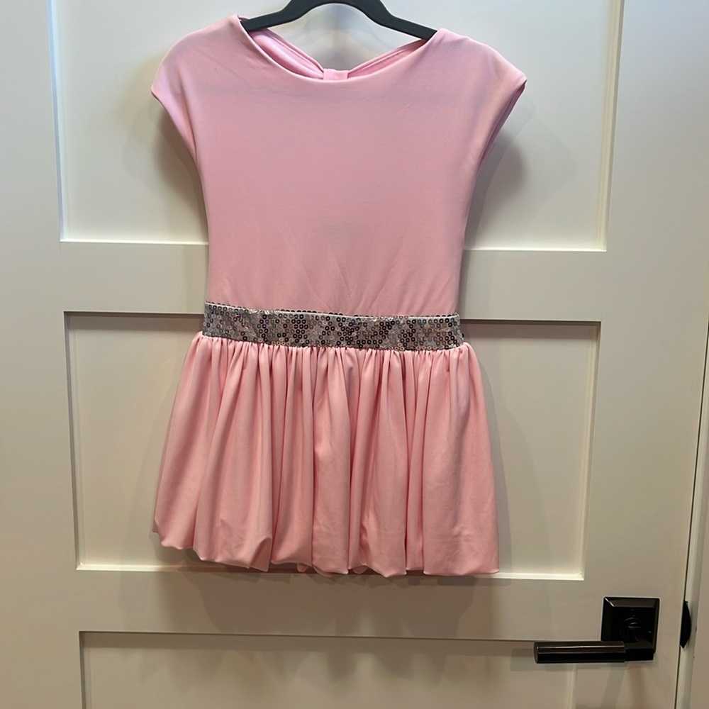 Dolls and Divas Couture Pink and silver party dress Size 6